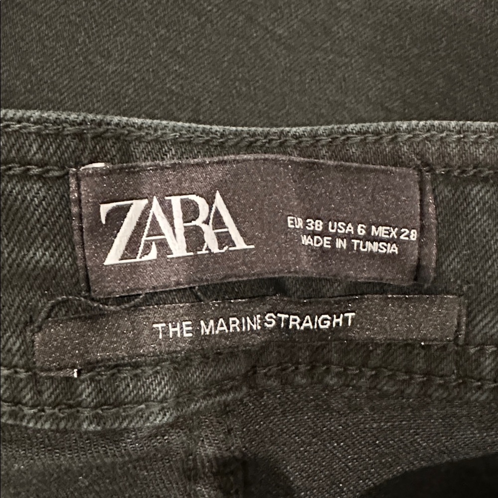 Zara The Marine Striaght Leg Jeans - Picture 2 of 7